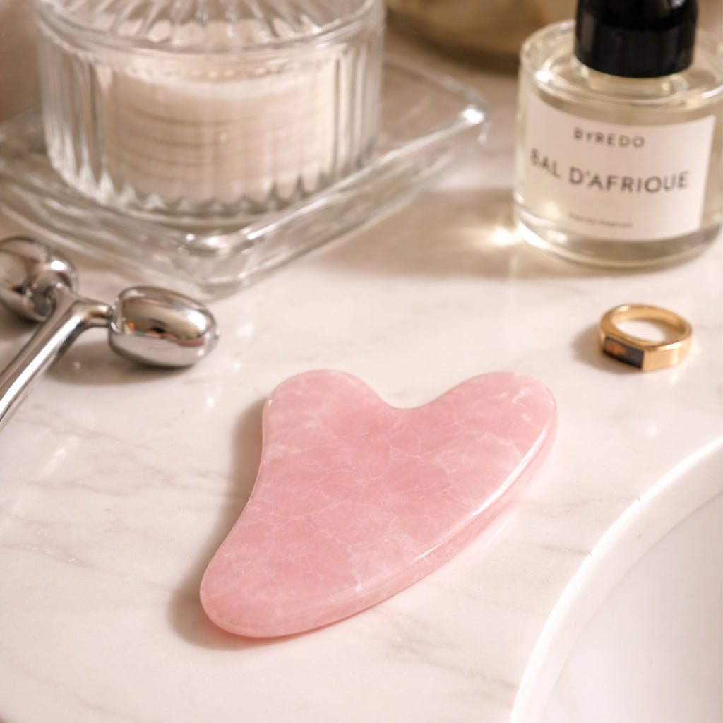Rose Quartz Gua Sha – Facial Massage Tool